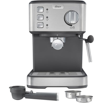 Cafetera Espresso Oster® Compacta en Acero Inoxidable | BVSTEM5502