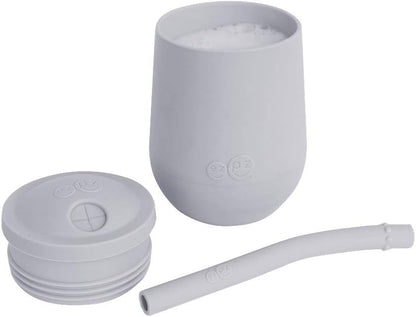 EZPZ Mini Cup + Straw Training System Pewter PKSTP003
