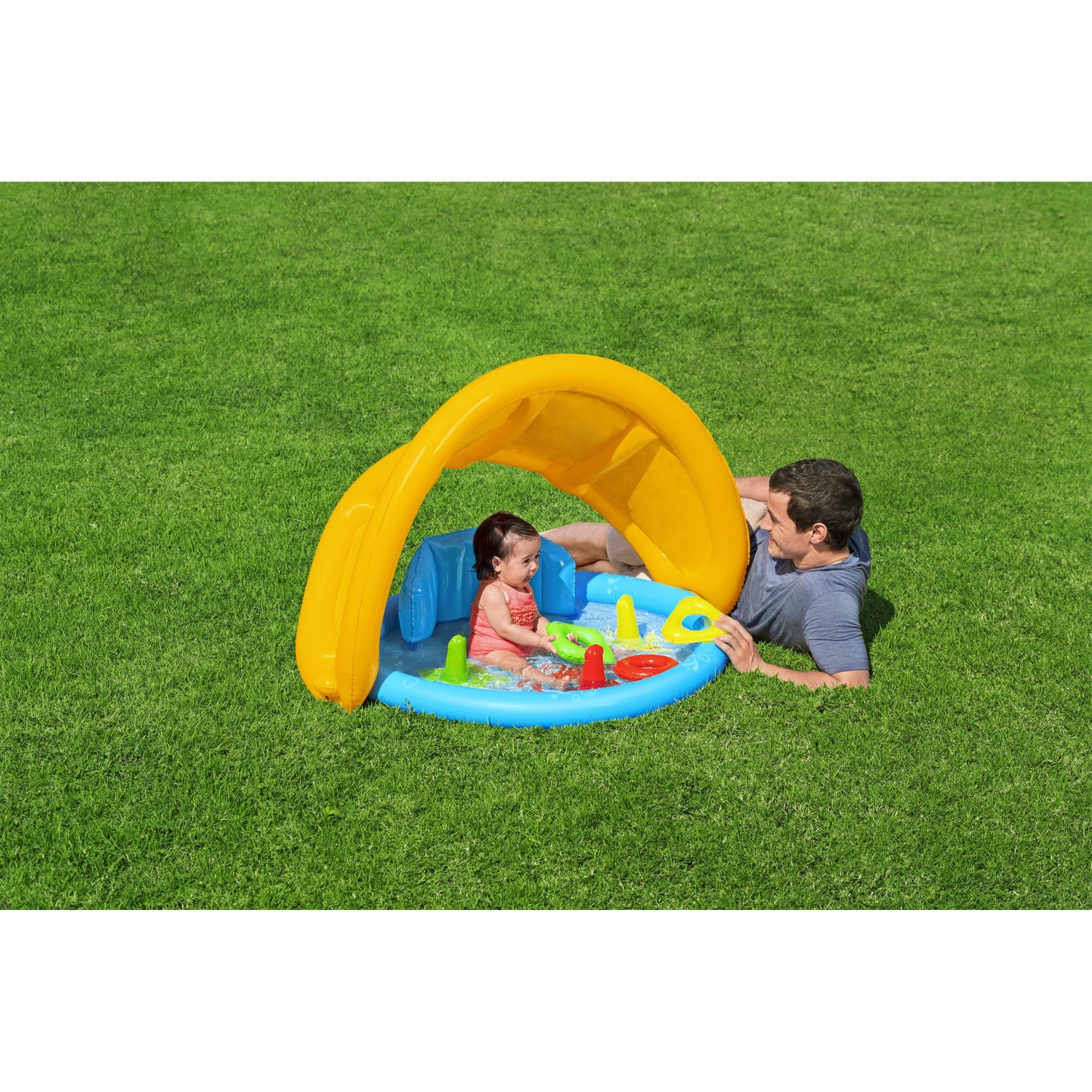 INFLATABLE POOL FOR BABIES WITH ROOF AND ACCESS 1.