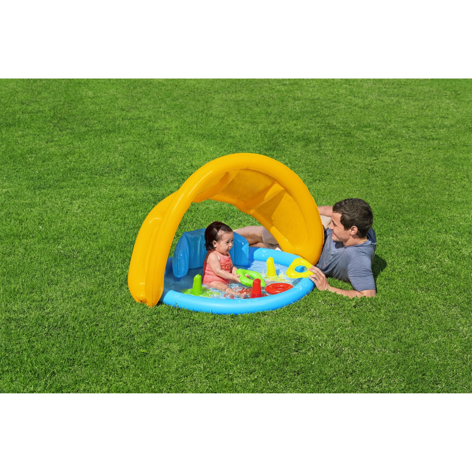 INFLATABLE POOL FOR BABIES WITH ROOF AND ACCESS 1.