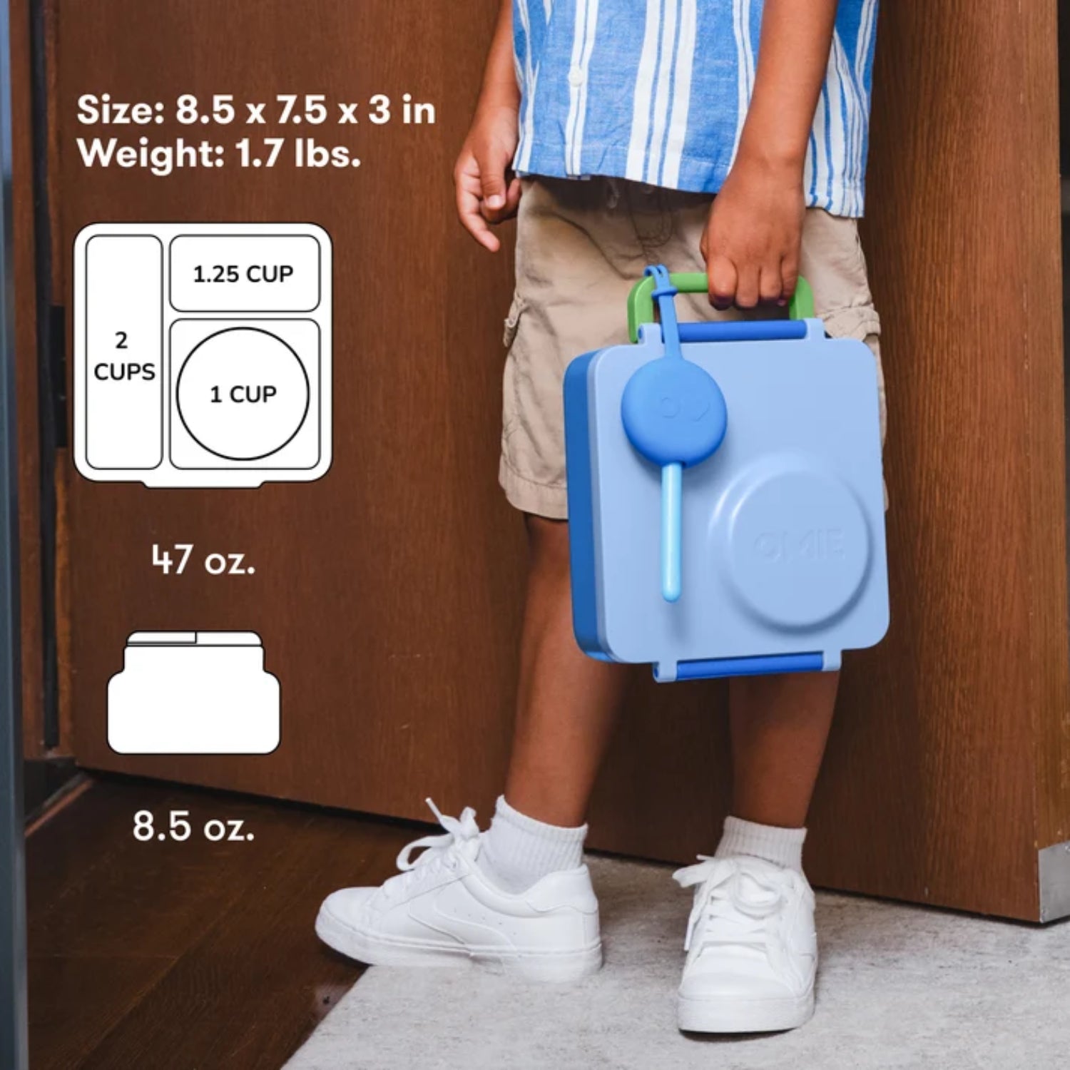Lonchera Térmica Bento OmieBox Mar Azul Modelo 66FC15