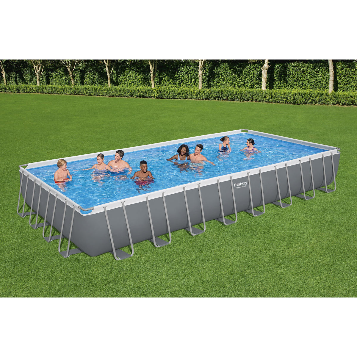BESTWAY SET PISC. RECT. POWER MET. 31'4
