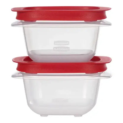 Set 2 Recipientes Rubbermaid 0.4L (1.83 Tazas) con Tapa Hermética