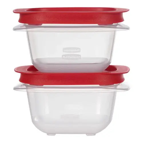 Set 2 Recipientes Rubbermaid 0.4L (1.83 Tazas) con Tapa Hermética
