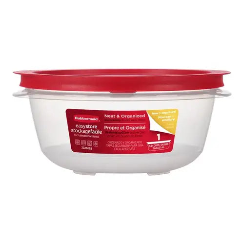 Recipiente Redondo Rubbermaid 1.4L (5.94 Tazas) con Tapa Hermética