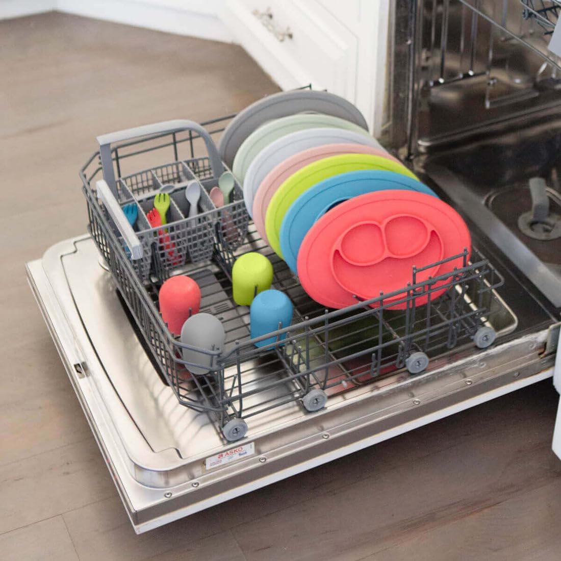 Set de Alimentación EZPZ Mini Feeding Set Pewter PKMFP003