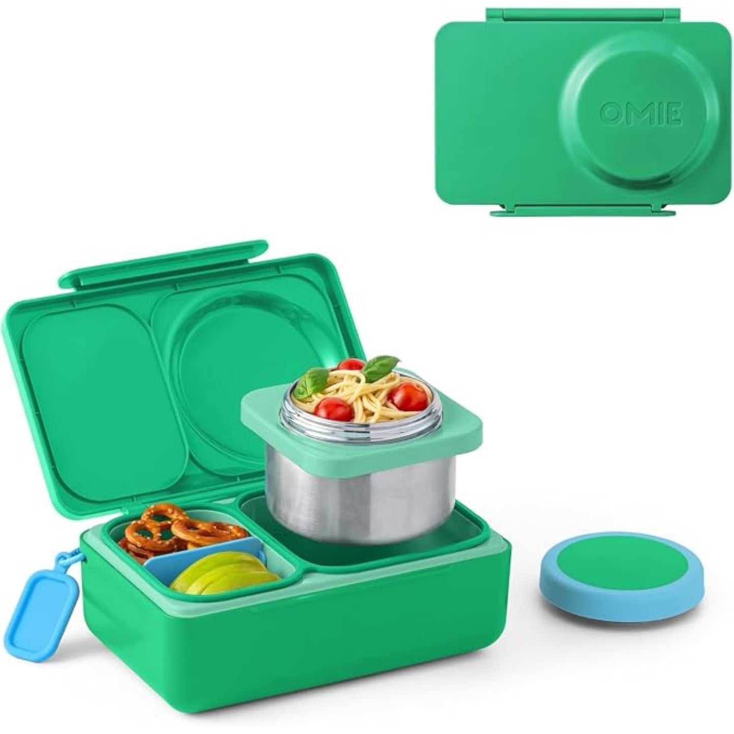 Lonchera Térmica Estilo Bento OmieBox Up Verde Jade OMUP17