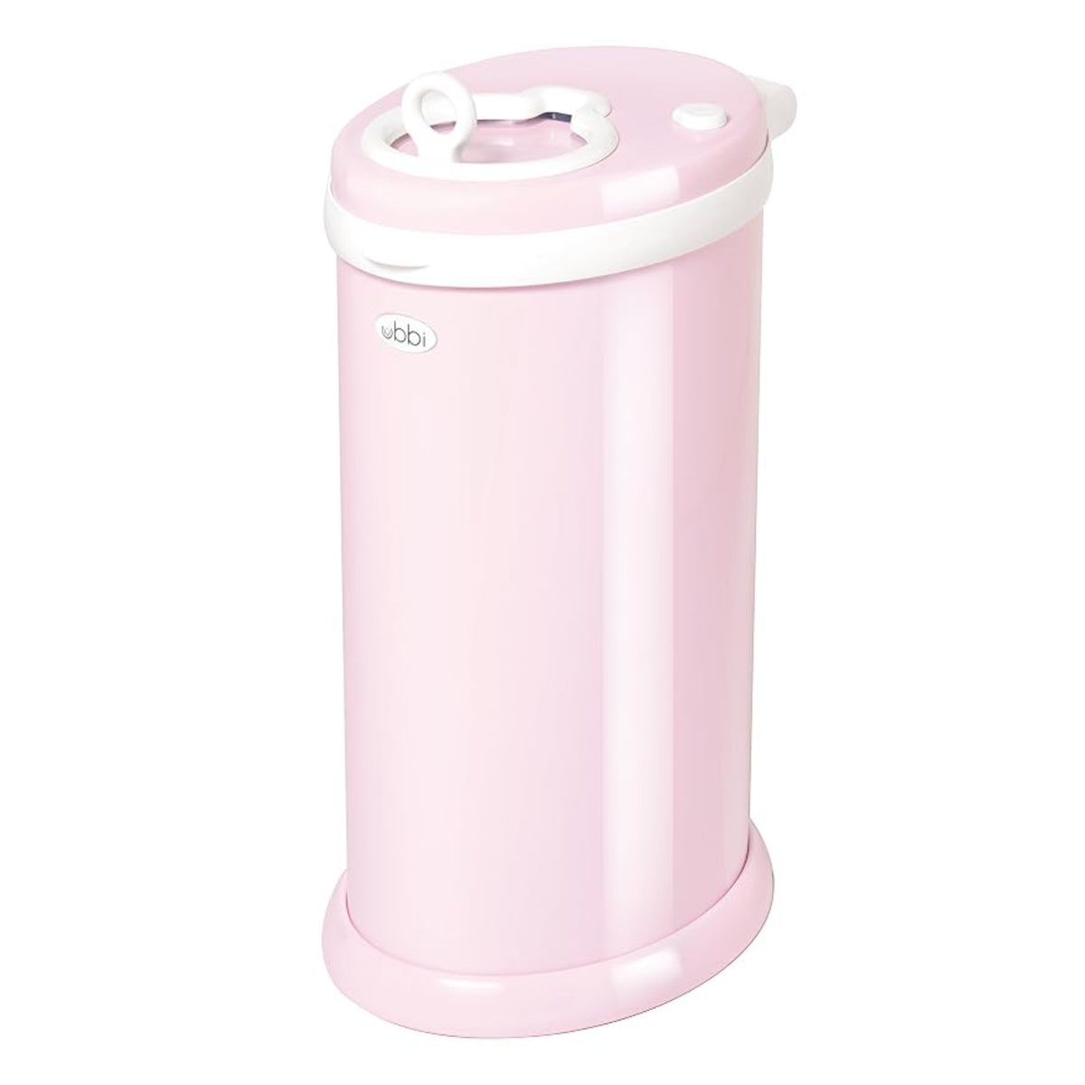 Ubbi Cubo de Pañales - Acero Inoxidable, Color Blush Pink