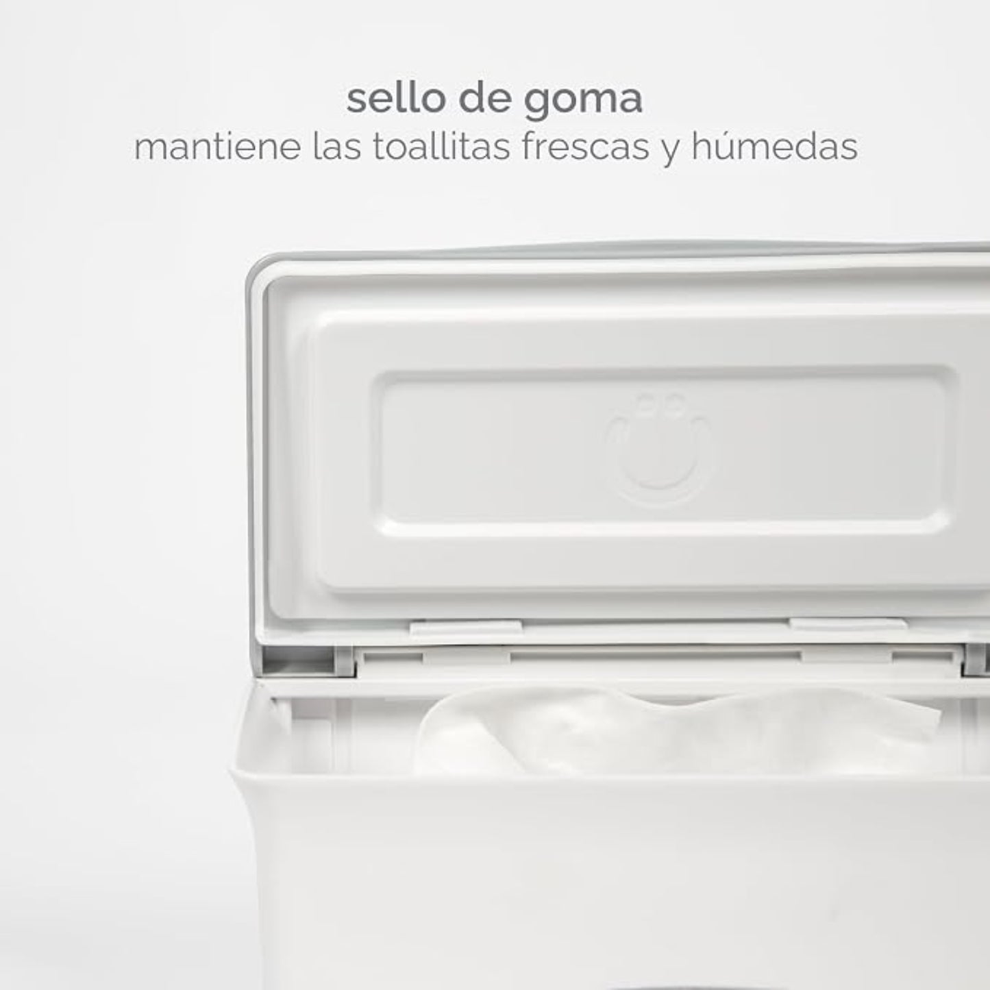Ubbi Dispensador de Toallitas Húmedas - Minimalista y Práctico (Blanco)