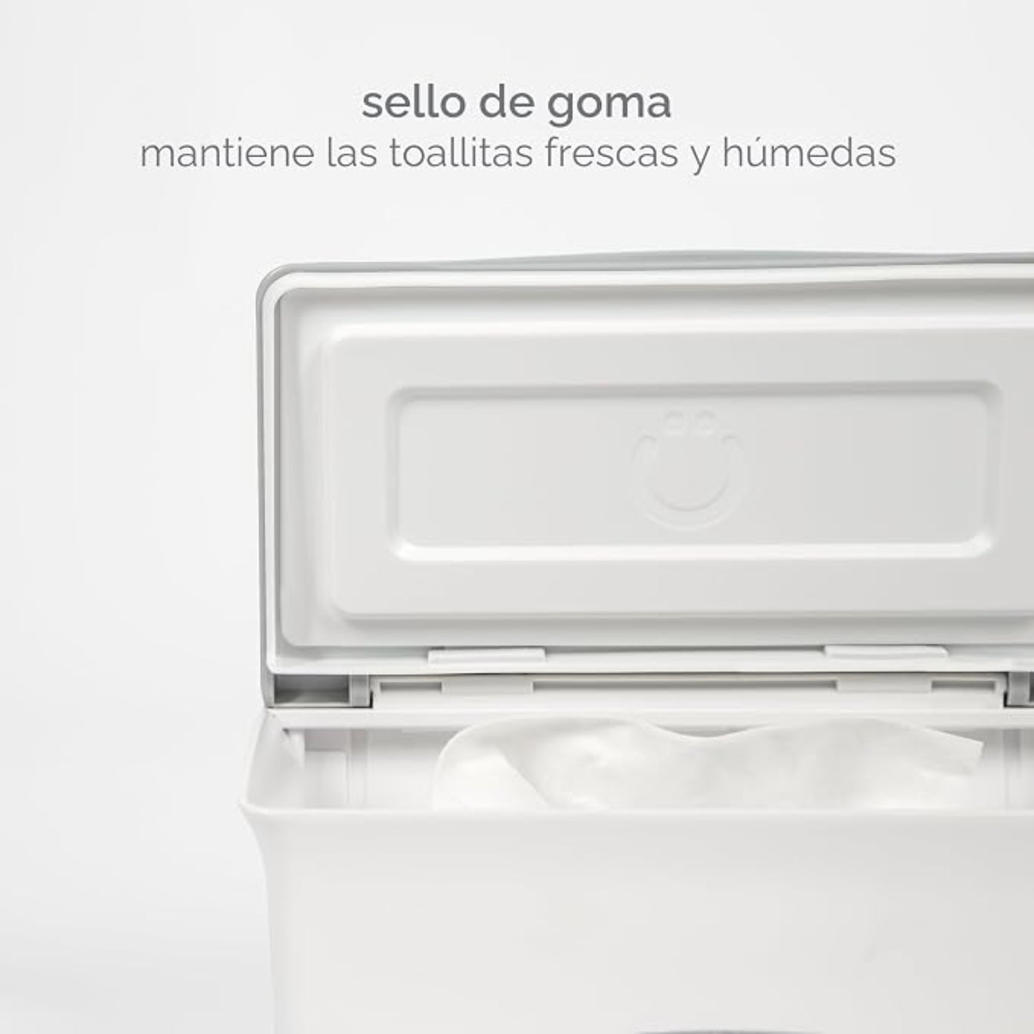 Ubbi Dispensador de Toallitas Húmedas - Minimalista y Práctico (Blanco)