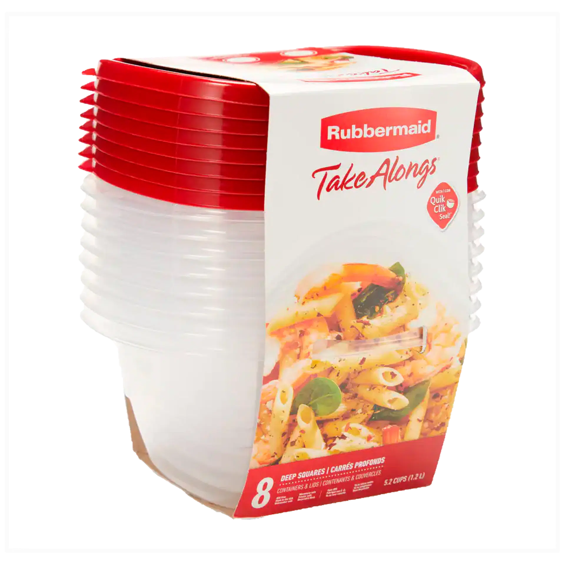SET DE/REC. PLAST. 8PCS 5.2TAZAS