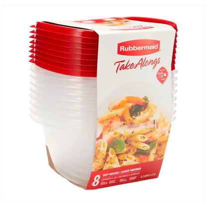 SET DE/REC. PLAST. 8PCS 5.2TAZAS