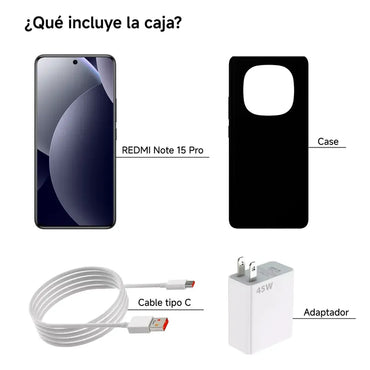 CELULAR XIAOMI NOTE 15 PRO NEGRO 8256GB