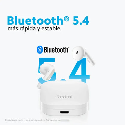 Audífonos Xiaomi Redmi Buds 6 Active Negro – Bluetooth 5.4 y 30h de Uso