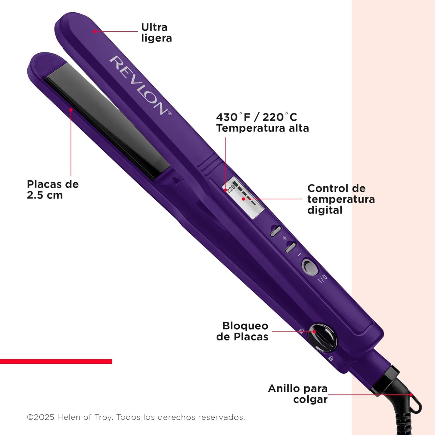 Combo Revlon Control Frizz: Secadora 1875W + Plancha Cerámica 1"