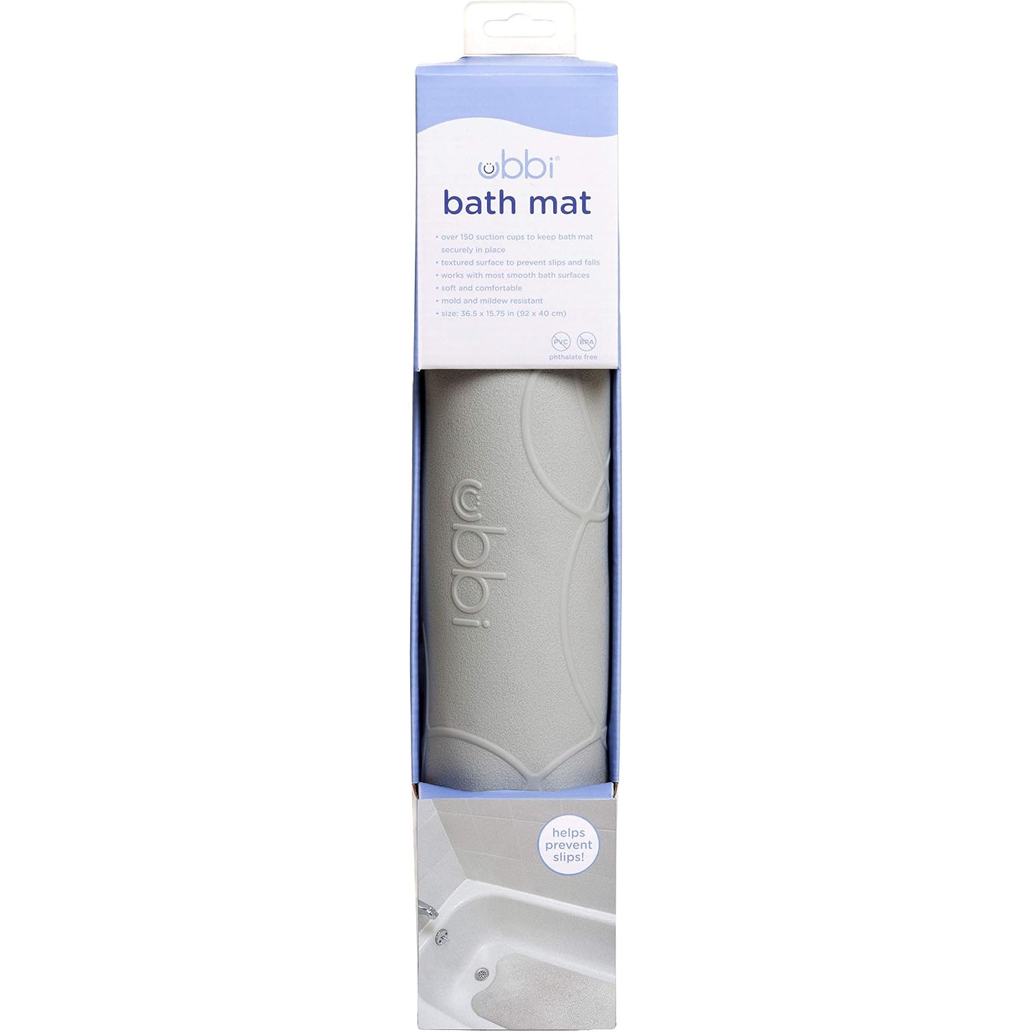 Mat de Baño Antideslizante Ubbi Gris 10508