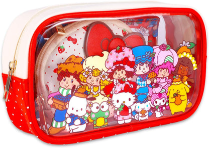 Set de 3 Bolsas Cosméticas Hello Kitty & Friends Sanrio con Stickers