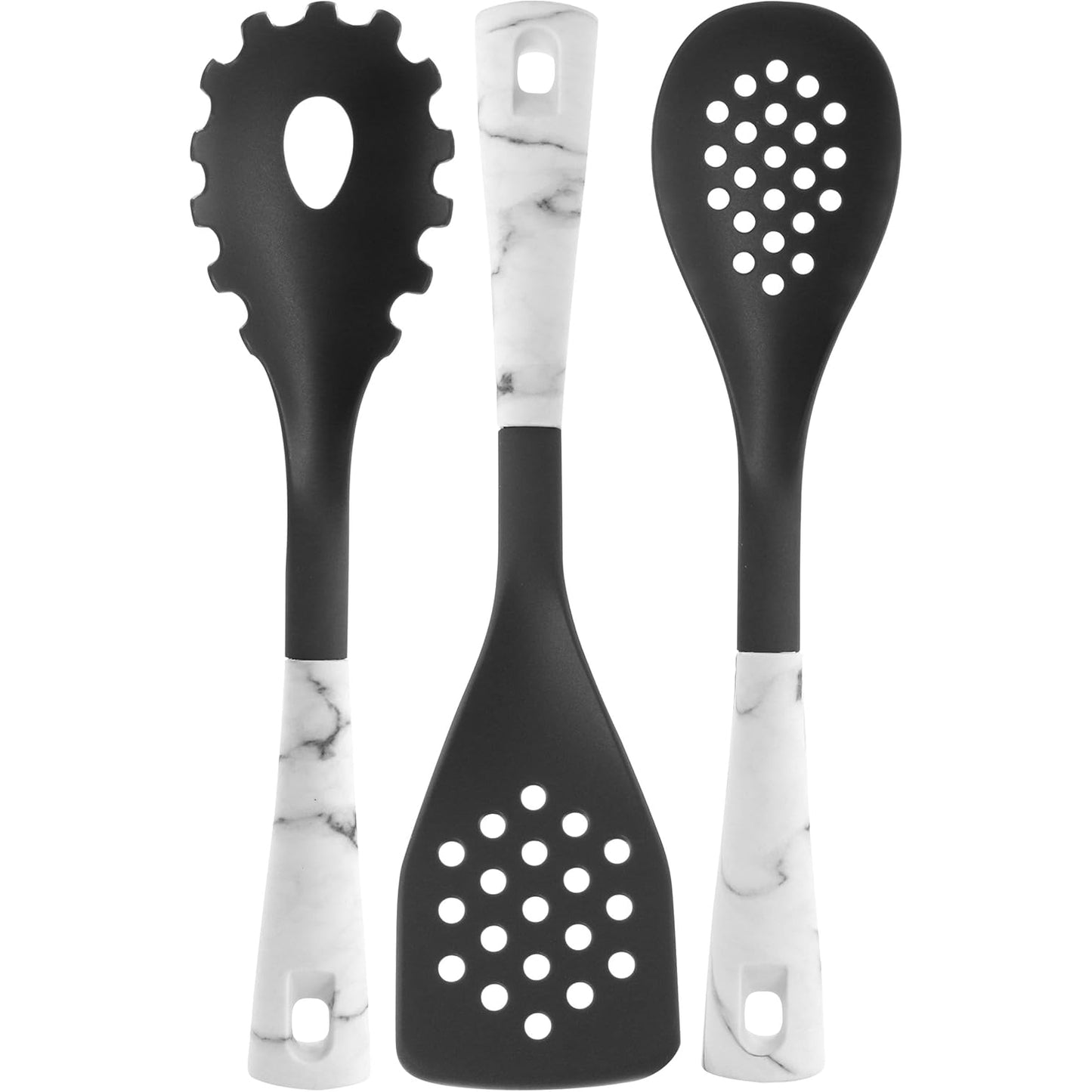 Set Utensilios Oster Evermarble 5pz Nylon Mármol Blanco 137533.05