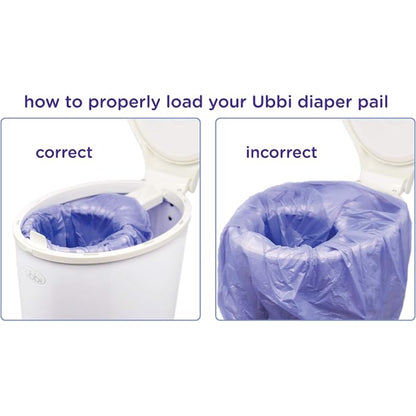 Ubbi Pack de 3 Rollos de Bolsas para Cubo de Pañales