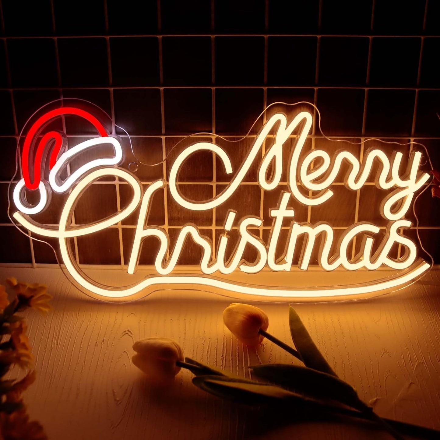 NAV ADORNO LUZ NEON ROTULO XMAS