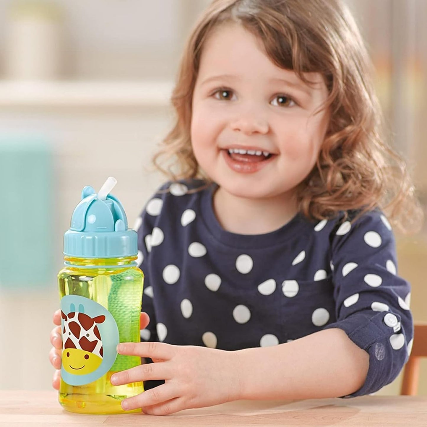 Botella Zoo de Tritan con Pajilla Skip Hop Diseño Jirafa - 9Q777510