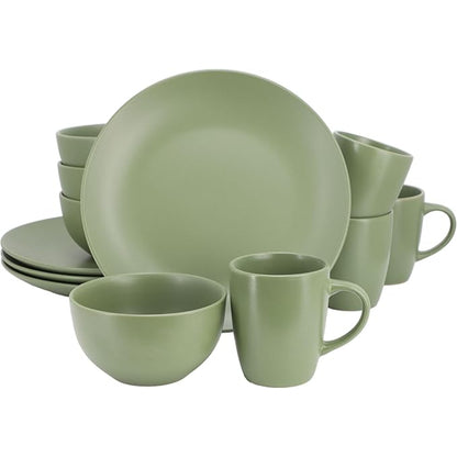 Set de Vajilla Everyday Plus 12 Piezas - Color Verde