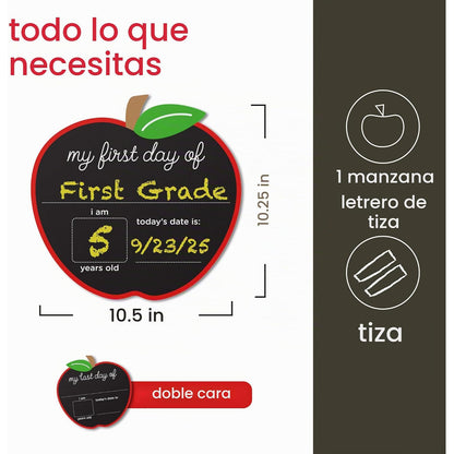 Pizarra de Tiza Doble Cara Primer y Último Día Pearhead 74068