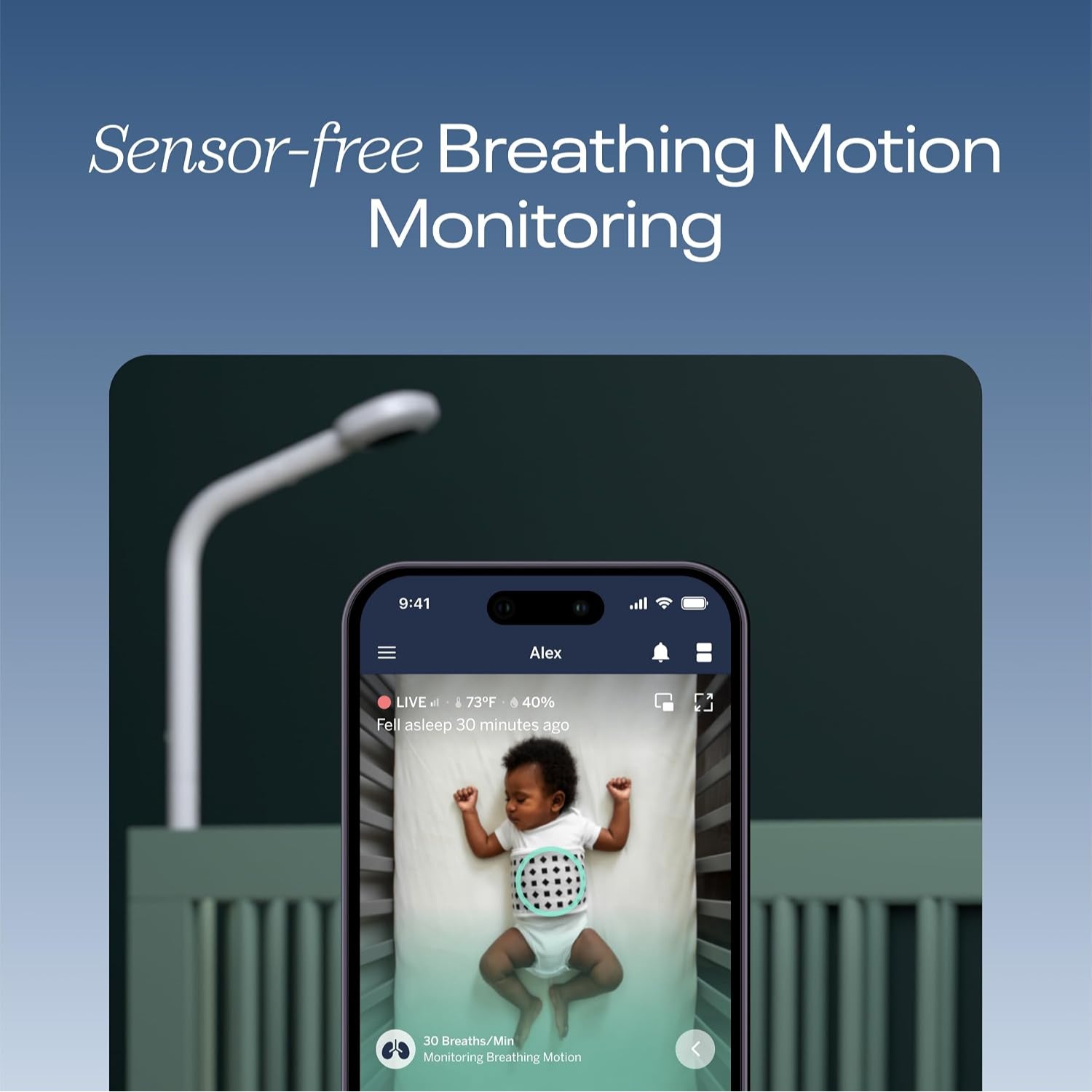 Monitor de Bebé Inteligente Nanit Pro con Soporte de Piso Gen 2 N303NW