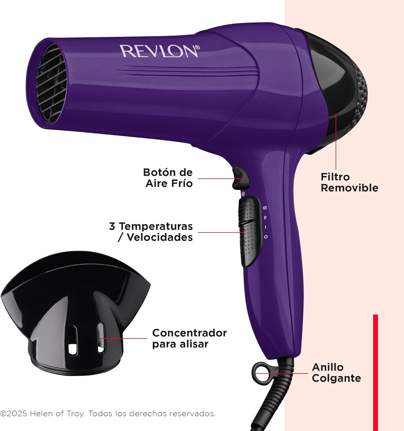 Combo Revlon Control Frizz: Secadora 1875W + Plancha Cerámica 1"