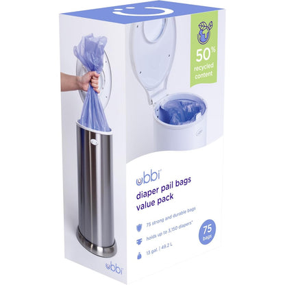 Ubbi Pack de 3 Rollos de Bolsas para Cubo de Pañales
