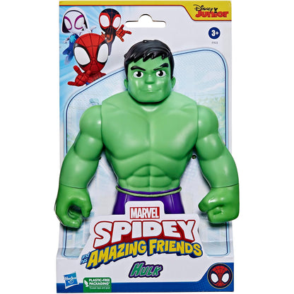 Figurita Hulk verde de Marvel Spidey y sus amigos, juguete para niños