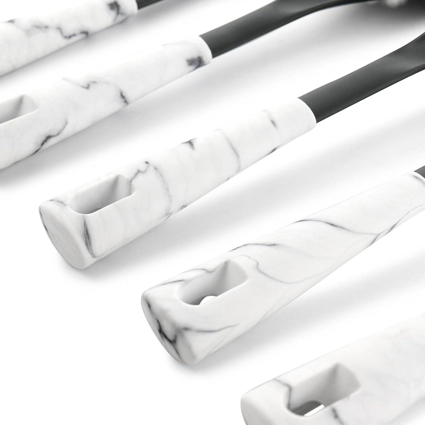Set Utensilios Oster Evermarble 5pz Nylon Mármol Blanco 137533.05