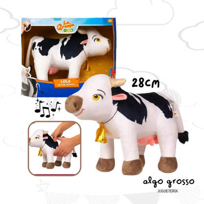 Peluche Musical La Vaca Lola - 20 cm - La Granja de Zenón - Código Surtido