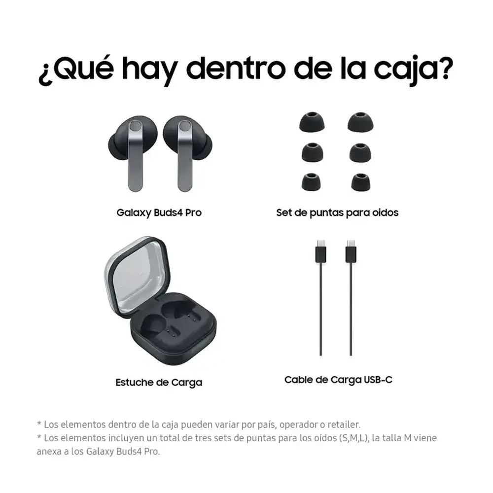 Auriculares Samsung Galaxy Buds3 Pro Negro ANC SM-R640NZKALTA