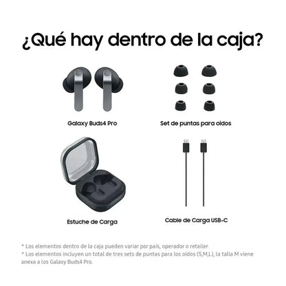 Auriculares Samsung Galaxy Buds3 Pro Negro ANC SM-R640NZKALTA