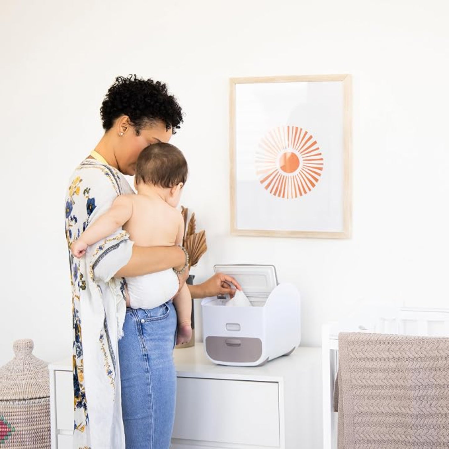 Ubbi Caddy - Organizador de Pañales y Accesorios (Taupe)