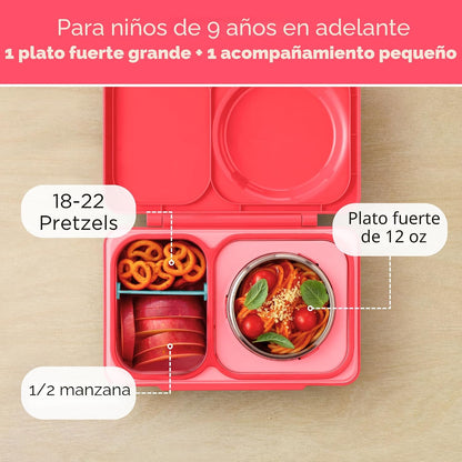 Lonchera Térmica Estilo Bento OmieBox Up Rosa Cherry OMUP04