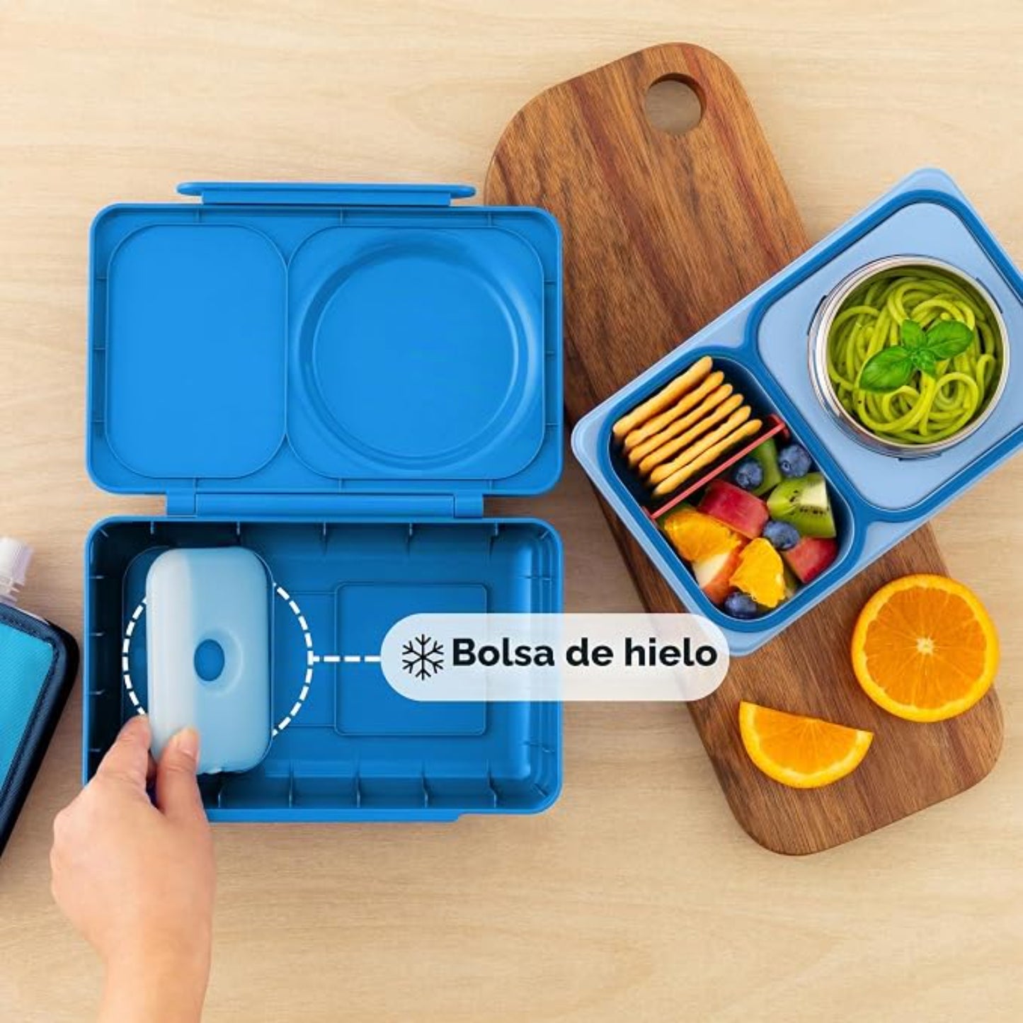 Lonchera OmieBoxUP Azul Cósmico - Lonchera Térmica Premium OMUP05
