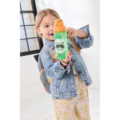 Botella de Tritan con Pajilla Skip Hop Zoo Raccoon 13oz
