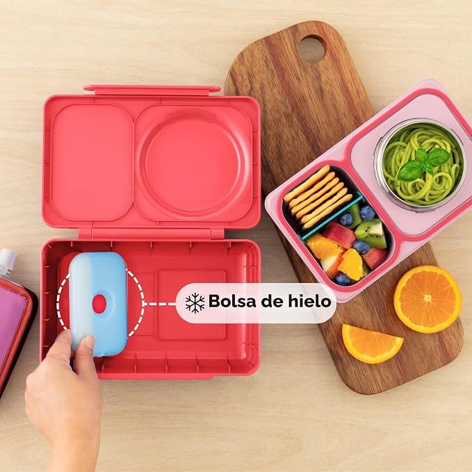 Lonchera Térmica Estilo Bento OmieBox Up Rosa Cherry OMUP04