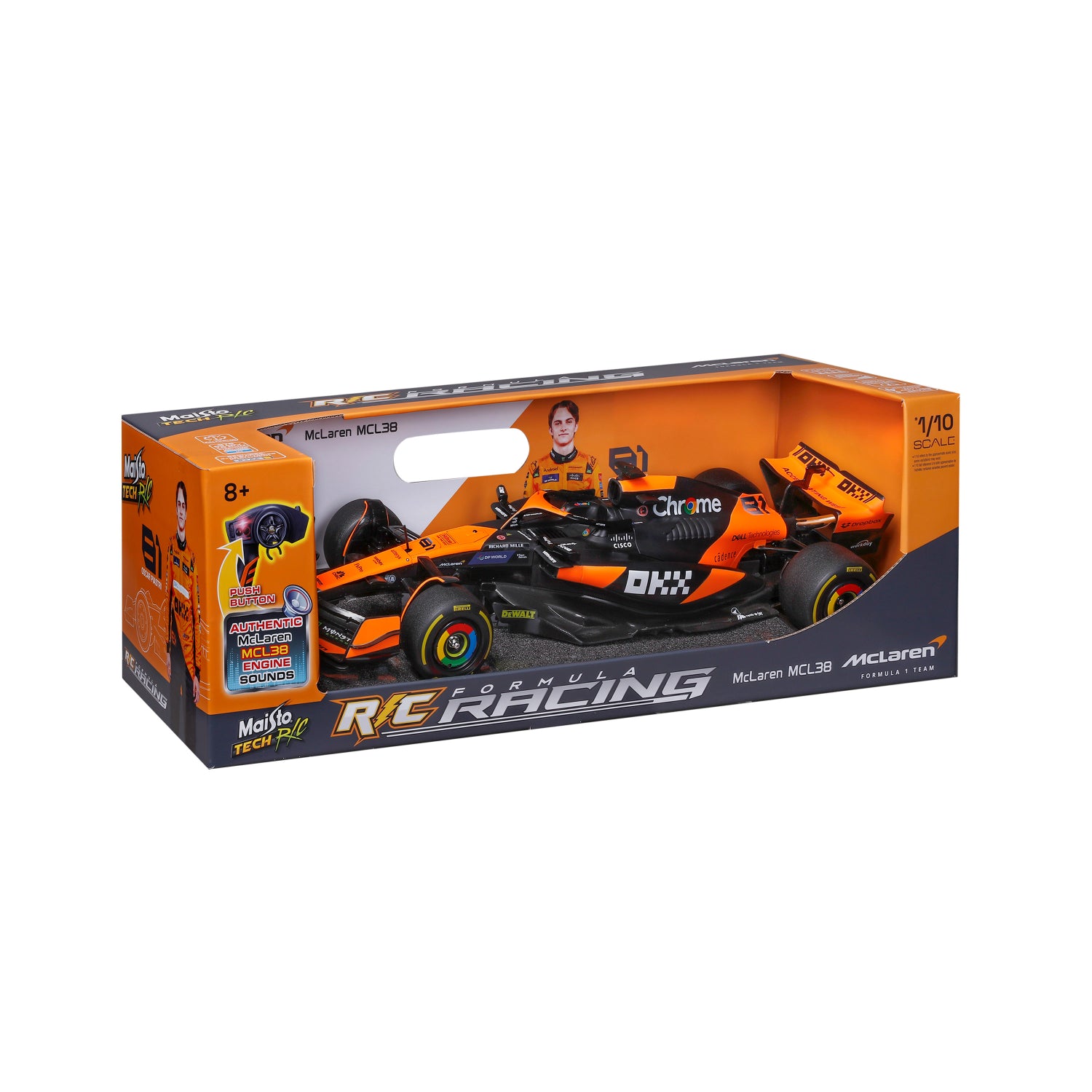 CARRO A CONTROL REMOTO ESCALA 1:10 ALTO RENDIMIENTO MCLAREN 2024