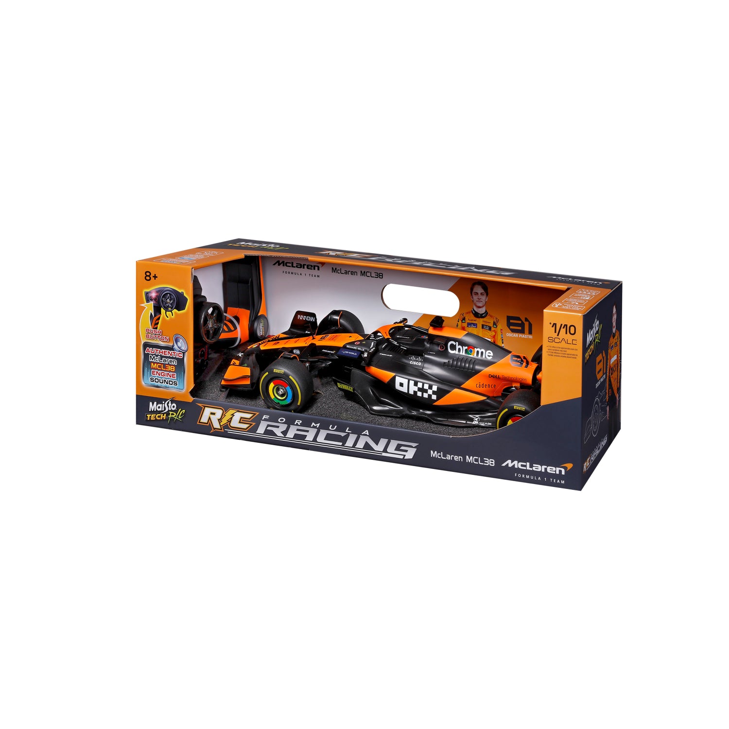 CARRO A CONTROL REMOTO ESCALA 1:10 ALTO RENDIMIENTO MCLAREN 2024