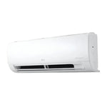 Aire acondicionado LG blanco, vista lateral para refrigeración eficiente
