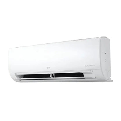 Aire acondicionado LG blanco, vista lateral para refrigeración eficiente