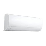 Aire acondicionado blanco LG, instalación en pared, eficiente para enfriar espacios