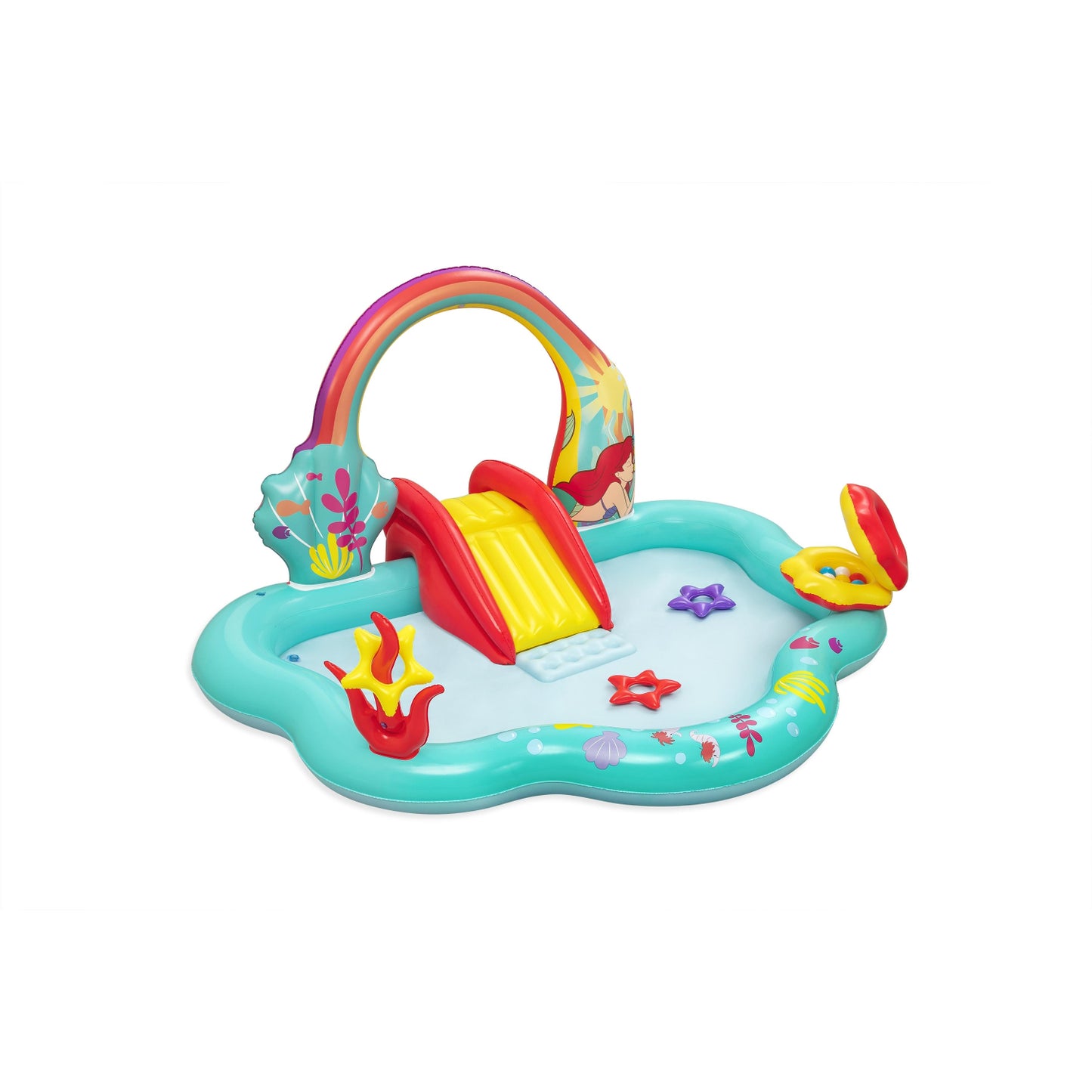 THE LITTLE MERMAID INFLATABLE PLAYSET 2.21X1.93X1.