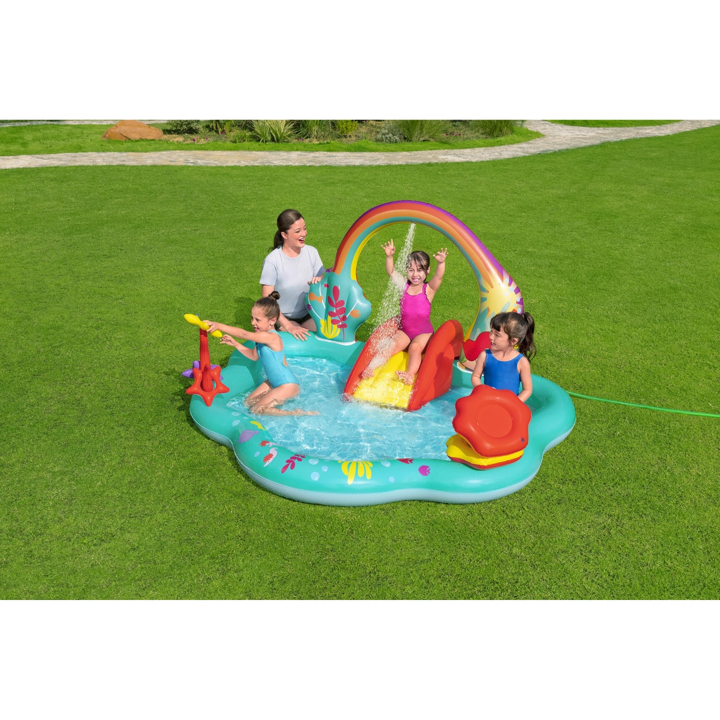 THE LITTLE MERMAID INFLATABLE PLAYSET 2.21X1.93X1.