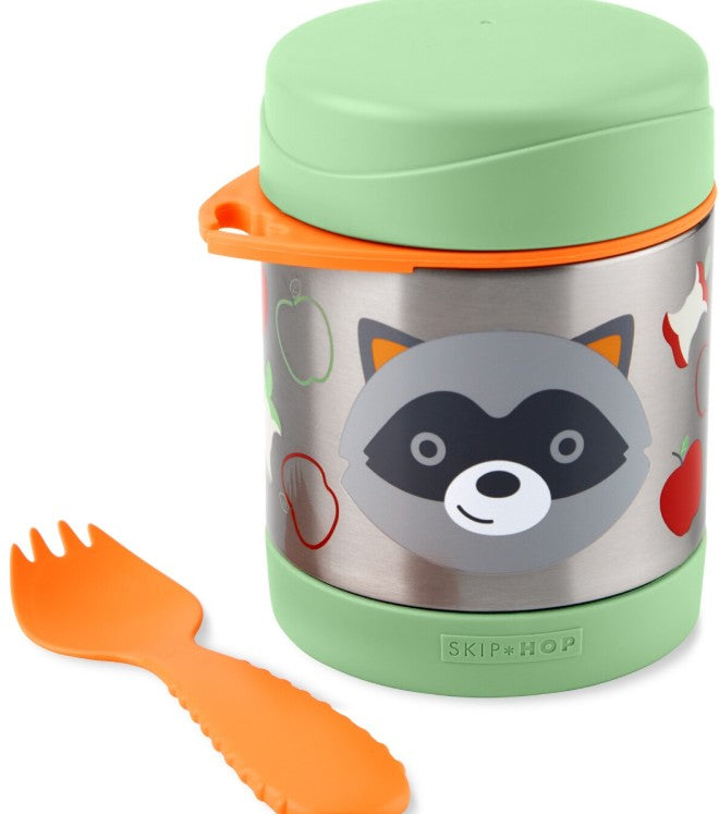 Tarro de Comida Térmico Skip Hop Zoo Raccoon 9Q337310 - Contenedor de Acero Inoxidable 325 ml