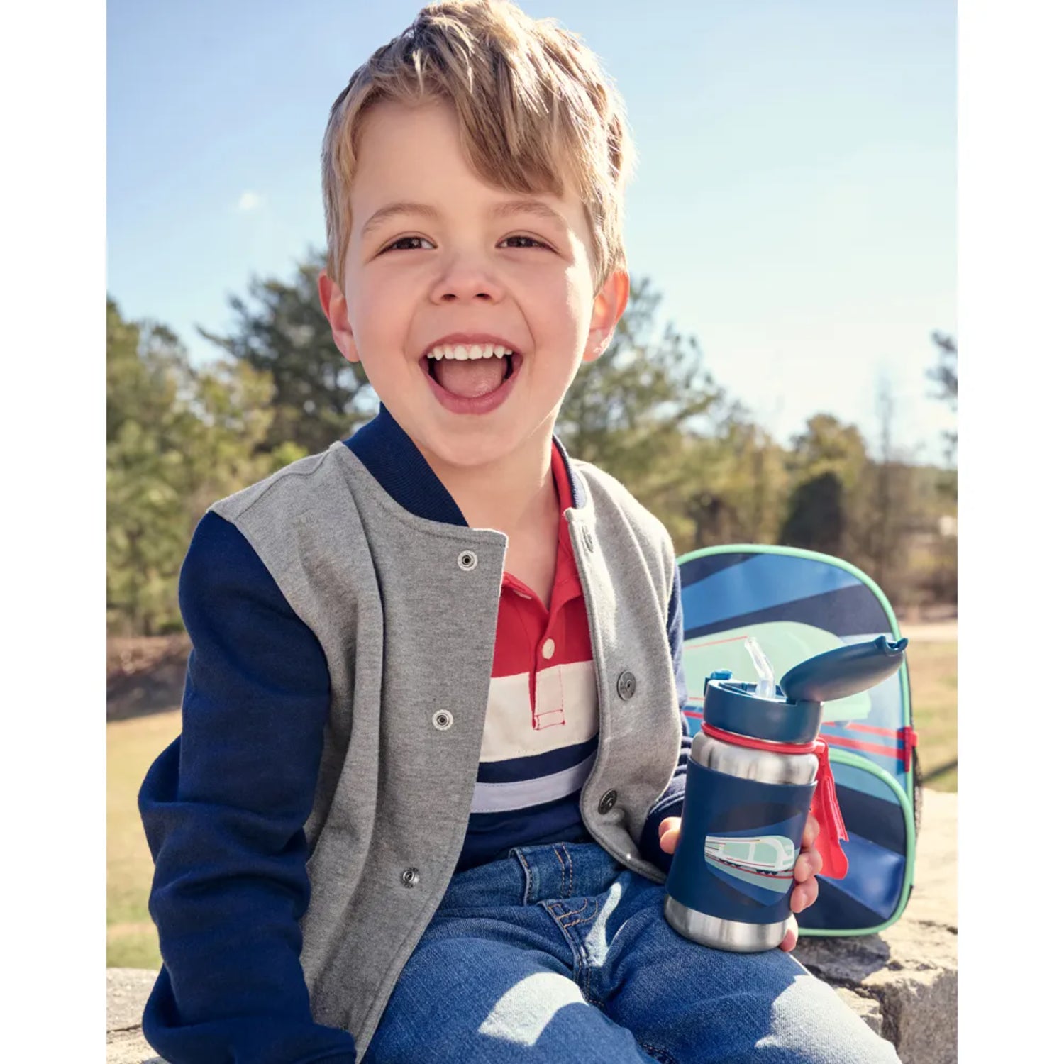 Mochila Skip Hop Sparks para Niños Pequeños Diseño Tren - 9R256710