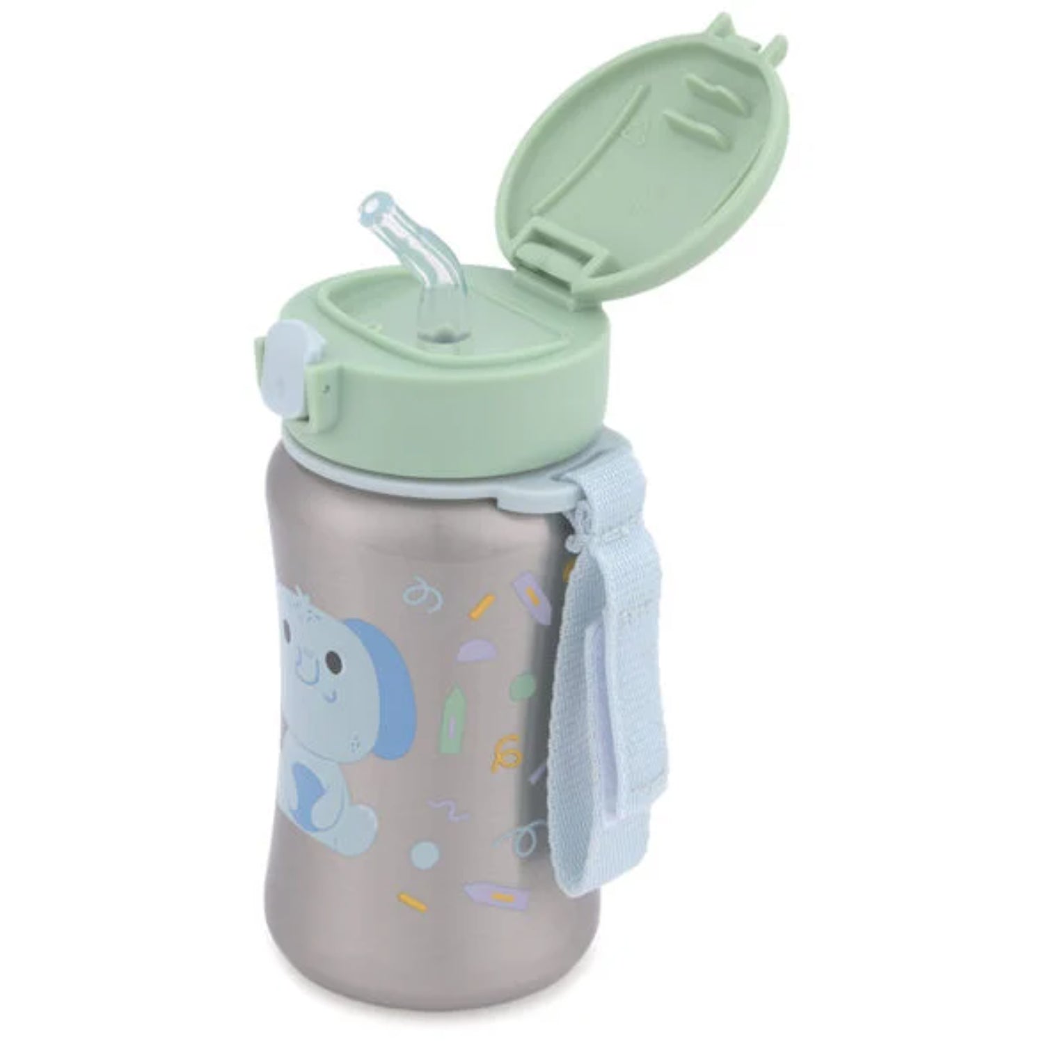BOTELLA CON POPOTE DE ACERO INOXIDABLE ELEFANTE